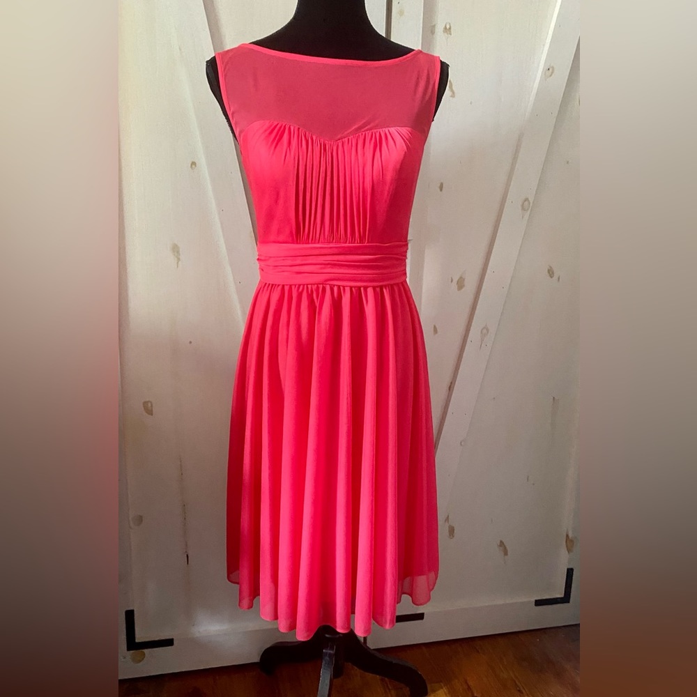 David’s Bridal Sweetheart Illusion Short Dress F15701